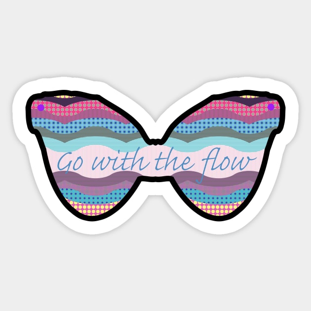 Go with the Flow Sticker by MelissaJBarrett